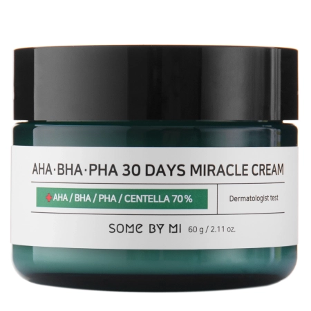 Some By Mi – AHA BHA PHA 30 Days Miracle Cream – Face Cream with AHA, BHA and PHA Acids – 60ml