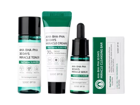 Some By Mi – AHA BHA PHA 30 Days Miracle Starter – Cosmetic Care Kit with AHA, BHA, PHA acids