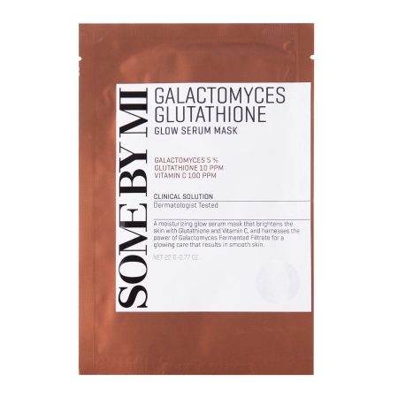 Some By Mi – Galactomyces Glutathione Glow Serum Mask – Brightening Sheet Mask – 22g