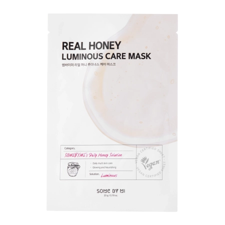 Some By Mi – Real Honey Luminous Care Mask – Illuminating Sheet Mask – 20g