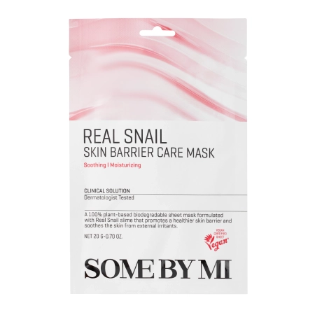 Some By Mi – Real Snail Skin Barrier Care Mask – Strengthening Sheet Mask – 20g