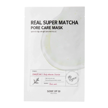 Some By Mi – Real Super Matcha Pore Care Mask – Purifying Sheet Mask – 20g