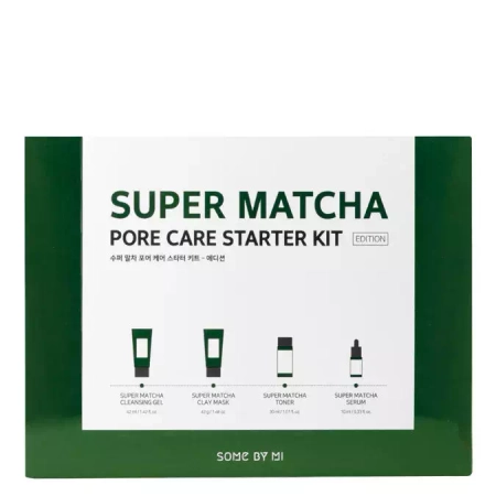 Some By Mi – Super Matcha Pore Care – Starter Kit – Cosmetic Kit for Combating Dilated Pore