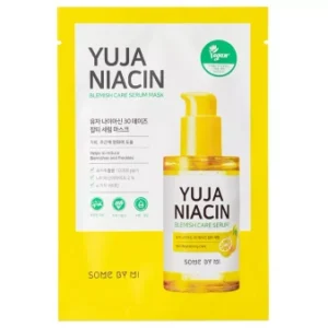 Some By Mi - Yuja Niacin Blemish Care Serum Mask - Brightening Sheet Mask - 25g