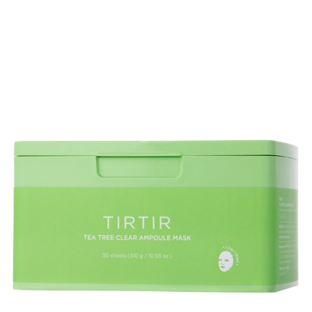 TIRTIR – Tea Tree Clear Ampoule Mask – Soothing Face Mask Set – 30pcs/310g