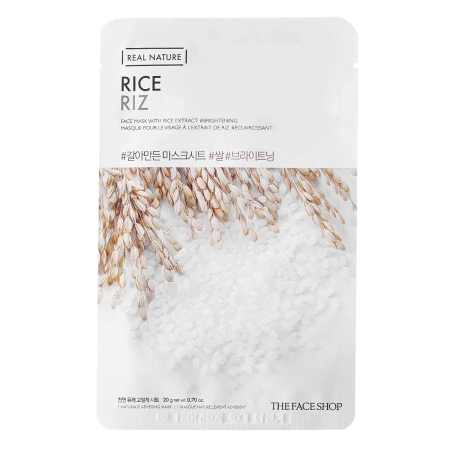 The Face Shop – Natural Mask – Rice – Sheet Mask with Rice – 20g