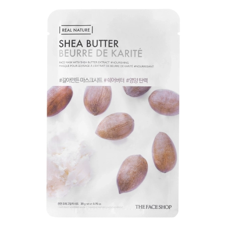 The Face Shop – Natural Mask – Shea Butter – Shea Butter Sheet Mask – 20g