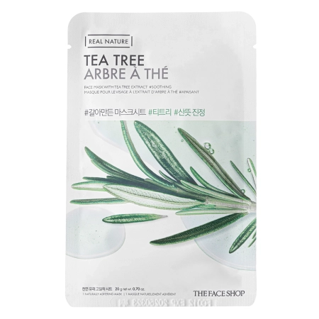 The Face Shop – Natural Mask – Tea Tree – Sheet Mask with Tea Tree Extract – 20g
