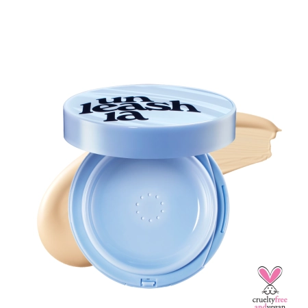 Unleashia – Babe Skin Baby Blue Cushion SPF 40 PA++ – Cushion Primer – 21N Fluffy – 15 g