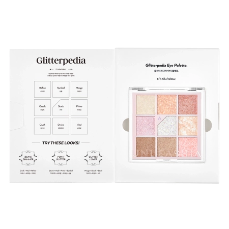 Unleashia – Glitterpedia Eye Palette – Vegan Eye Shadow Palette – 1 All of Glitter – 6.6g
