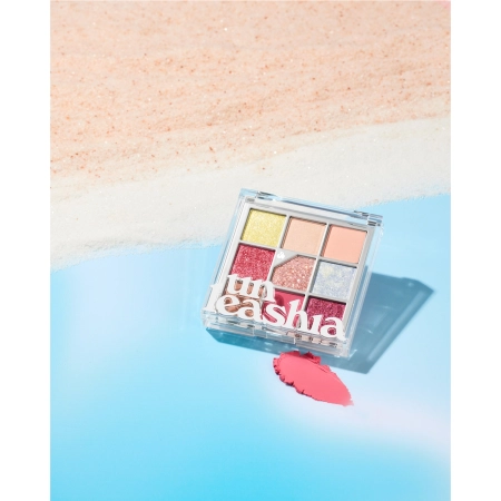 Unleashia – Glitterpedia Eye Palette – Vegan Eye Shadow Palette – 7 All of Peach Ade – 6.6g