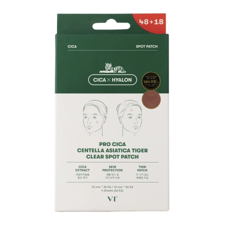 VT Cosmetics - CICA Clear Spot Patch - Soothing Eczema Patches - 66pcs.