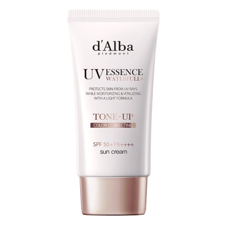d’Alba – Waterfull Tone-Up Sun Cream SPF50+ PA++++ – Toning Face Cream with Filter – 50ml